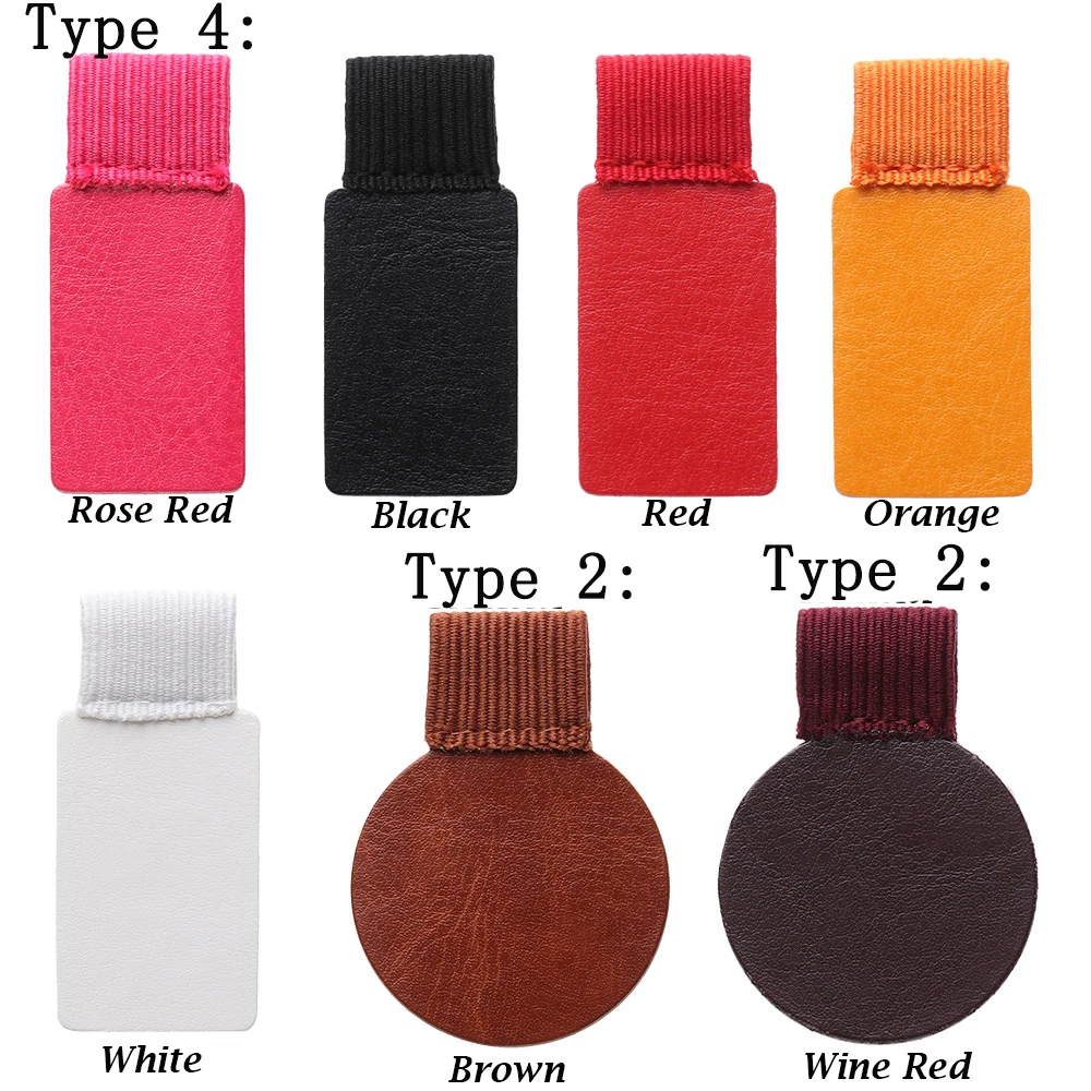 1/4pcs PU Leather Pen Holder Pen Clip Self-adhesive Pencil Elastic Loop for Notebooks Journals Clipboards