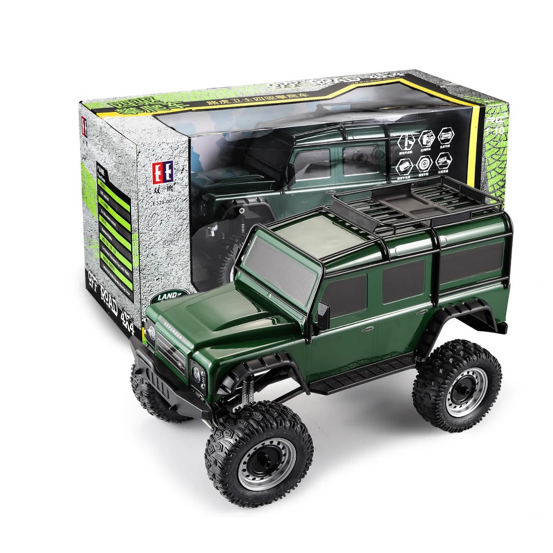 50 см 1:8 2,4G 4WD электрический RC Внедорожник Land Rover Defender модель автомобиля обучающая игрушка для детей и взрослых-оранжевый зеленый размер XL