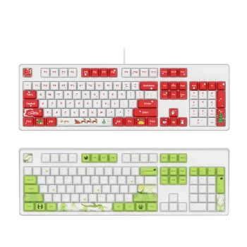 

Wired Mechanical Keyboard 104 Keys Gaming Office Keyboard Computer Laptop Parts E65C