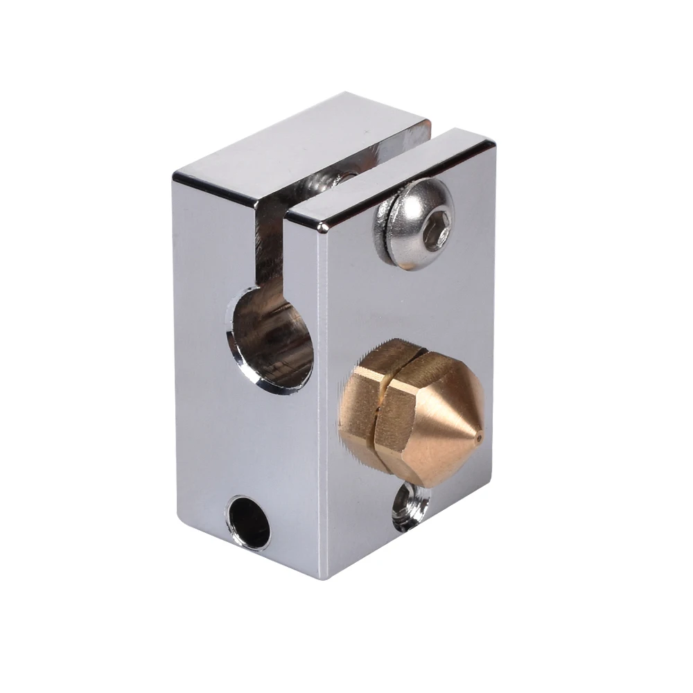 GmFive V6 тепловой блок покрытый медью для E3D V6 Hotend закаленная сталь V6 сопло нагреватель Блок сопло для 3d принтера части