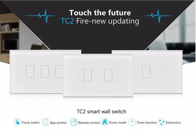 Bo Broadlink TC2 3 банды Цветочные компасы Европа компасы США ЕС смарт сенсорный пульт дистанционного управления us стенд