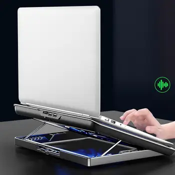 

Notebook Cooler Quiet Thin Mute Computer Fan Cooler Aluminum Alloy Plate Computer Support Frame for Home (Silver)