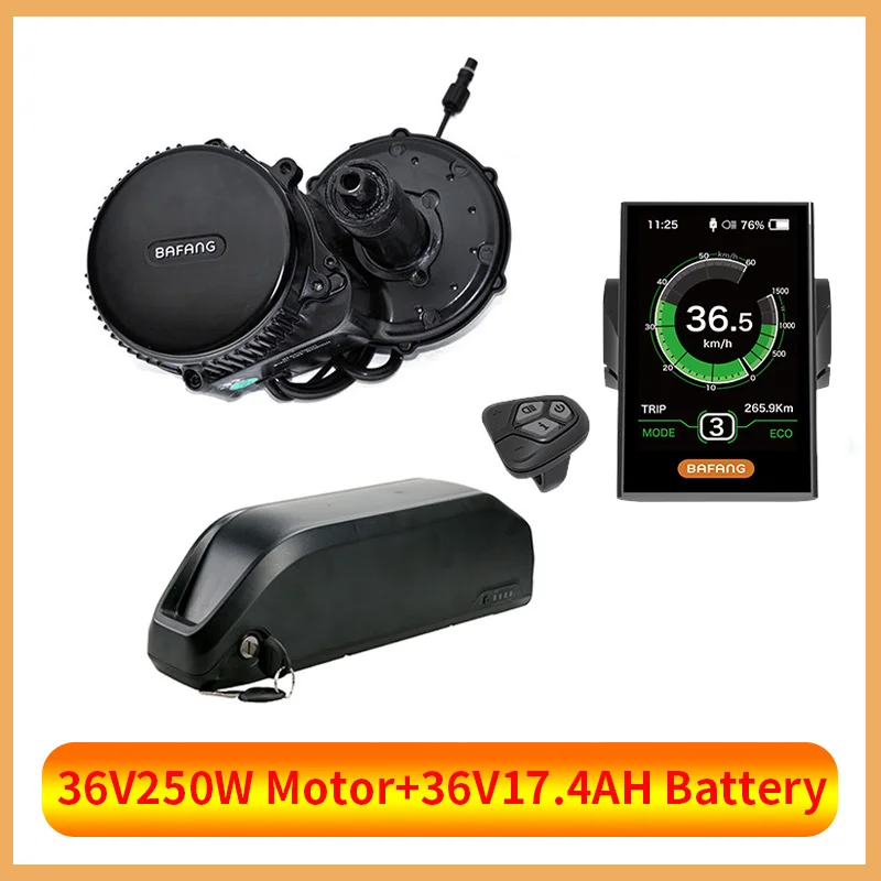 36V 250W 17.4AH C18 BBS01B BBS01 Bafang 36V250W Середина привода samsung батарея Электрический мотор комплект с 36 В батарея в samsung литий-ионная батарея для электровелосипеда - Цвет: 36V 250W 17.4AH C18