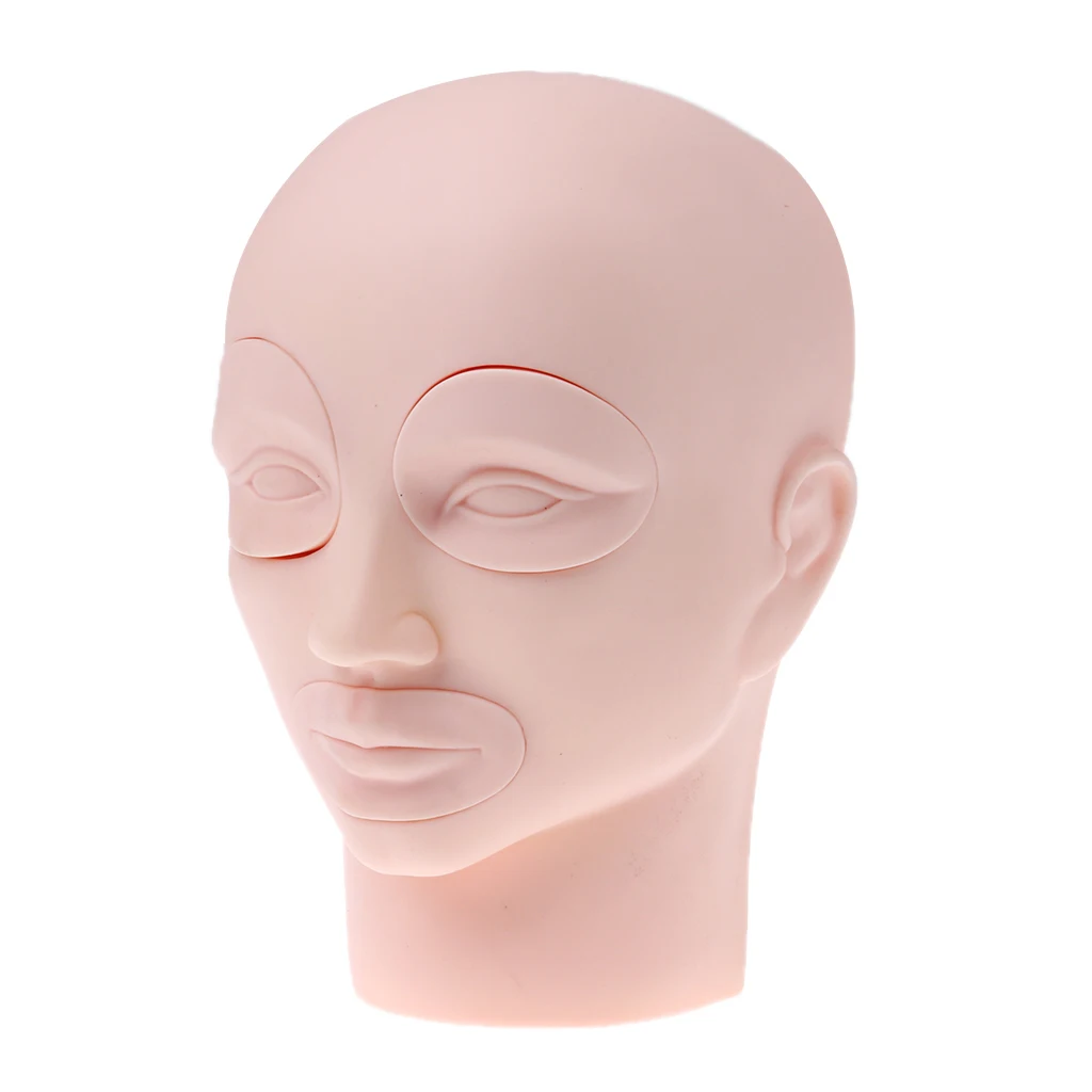 8-Inch Detachable Cosmetology Training Head Cosmetology Mannequin Head For Eyelashes Makeup Practice