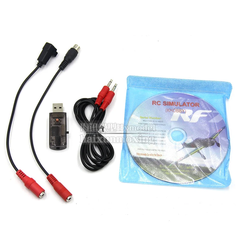 22 in 1 RC USB Simulator w/Cables RC Accessory for Realflight G7/G6/G5 Phoenix#5 