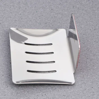 

1pc 304 Stainless Steel Soap Holders Storage Rack with Free Nail Glue Punch Free for Bathroom Kitchen Silver