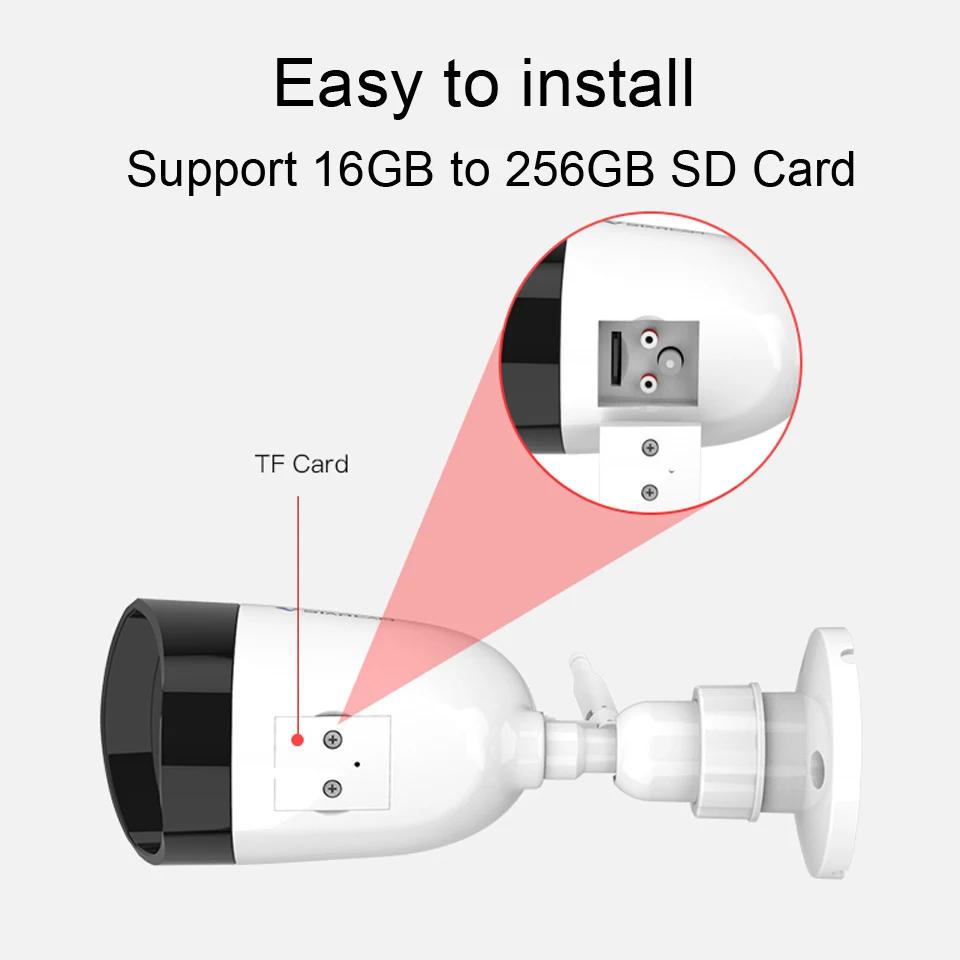 Vstarcam 3MP 1080P Наружная цилиндрическая IP камера Wifi видеонаблюдения ИК Сигнализация