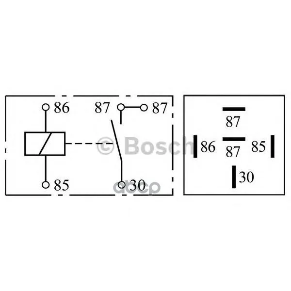 Реле Топливного Насоса 12в 30а Bosch арт. 0332019151 | Автомобили и мотоциклы