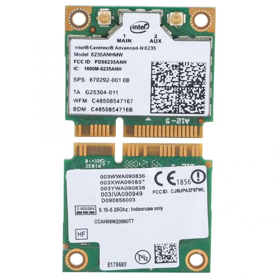 Для Intel 6235AN 6235ANHMW 2,4G/5G 300 Мбит/с Двухдиапазонная беспроводная сетевая карта с Bluetooth 4,0 ноутбуки сетевая карта
