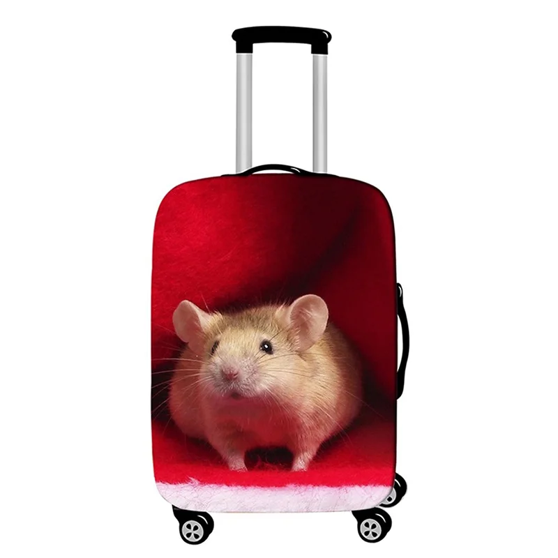 Чехол для багажа с животным узором, эластичный чехол для путешествий, чехол для 18-32 дюймов, чехол для костюма, аксессуары для путешествий, Новинка - Цвет: C   Luggage cover