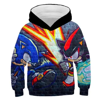 

Sonic the Hedgehog Clothes Summer Cool 3D Kids Hoodies Girls Family Shirts Boys Hoodies Mario Sweatshirt Autumn Children's Tops