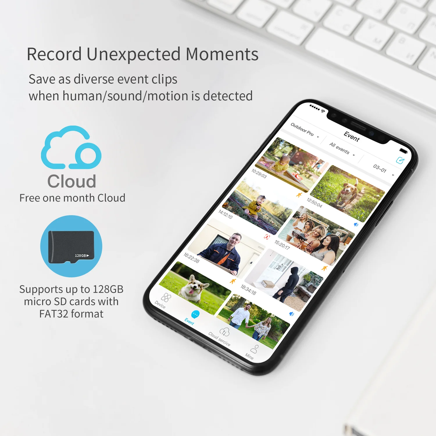 blurams Outdoor Pro 1080p FHD Wireless IP Cam System CCTV Bullet Outdoor Camera with Facial Recognition