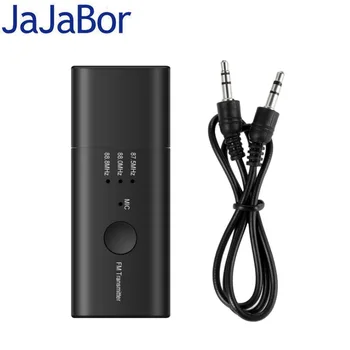 

JaJaBor FM Transmitter Bluetooth 5.0 Car Kit Handsfree Calling Car Music Playing AUX Wireless USB Bluetooth Receiver B12