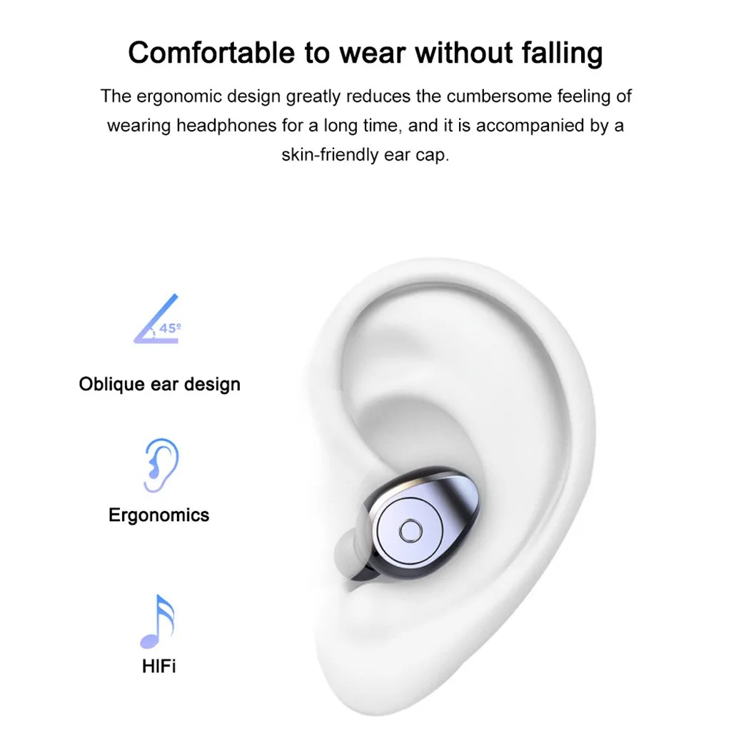 Twins Touch Bluetooth 5 наушники спортивные стерео Беспроводная гарнитура 6D звук динамик беспроводные наушники Blutooth наушники гарнитура