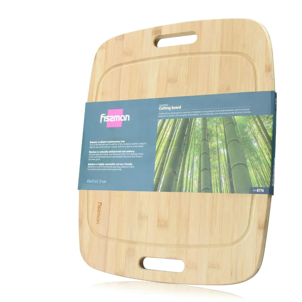 

49cm organic bamboo cutting board