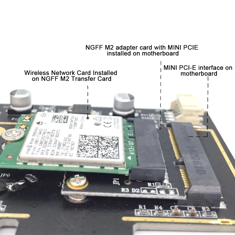 Модуль электрический wifi стабильный адаптер карта Bluetooth M.2 NGFF к Mini PCI-E Замена портативный конвертер беспроводной для портативных ПК