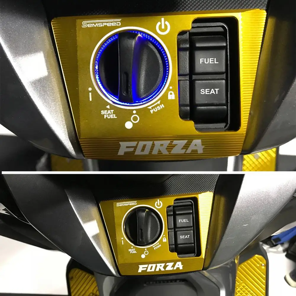 SEMSPEED FORZA мотоцикл модифицированный Переключатель Электрический дверной замок крышка защита для Honda MF13 Forza300 Forza250