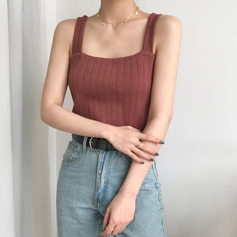 korean sleeveless top