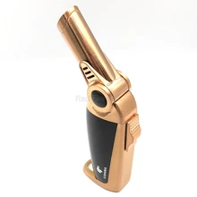 COHIBA ветрозащитная 1 реактивная горелка для Сигар Зажигалка-факел зажигалка металлический пистолет-зажигалка для сигар портативный