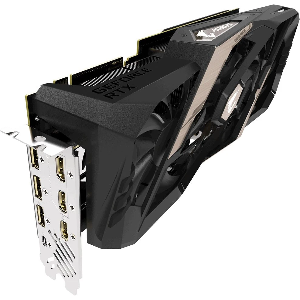 Видеокарта Gigabyte PCI-E GV-N208TAORUS X-11GC NV RTX2080Ti 11264Mb 352b GDDR6 1545/14140/HDMIx3/DPx