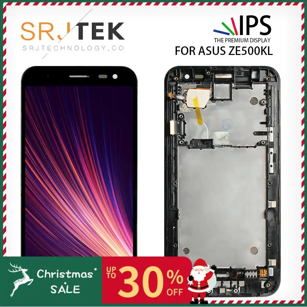 SRJTEK дисплей ZE500KL для ASUS Zenfone 2 Laser ZE500KL lcd Z00ED дисплей ZE500KG сенсорный экран дигитайзер матрица сборка Рамка