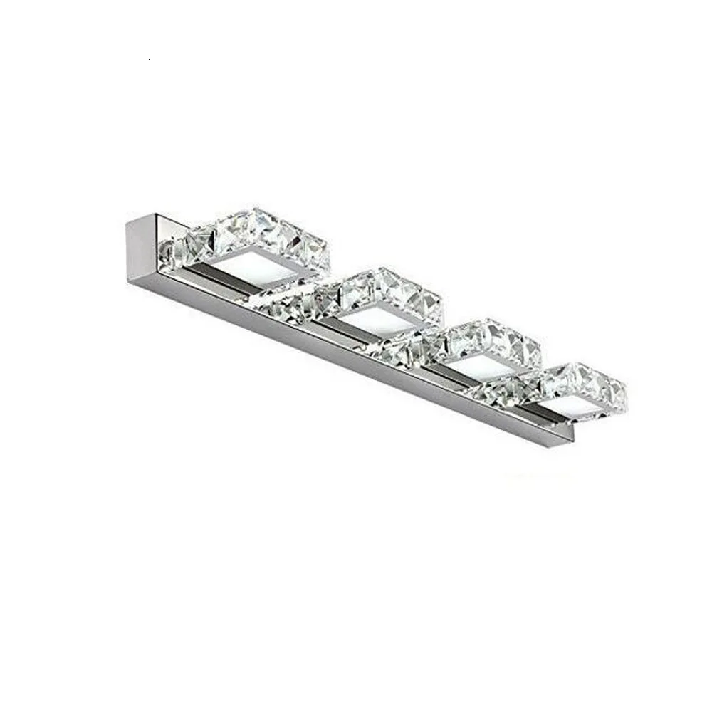 

Led Square Stainless Steel Transparent Crystal Amber Crystal Mirror Headlight Crystal Wall Lamp 110 - 240v wall lamp