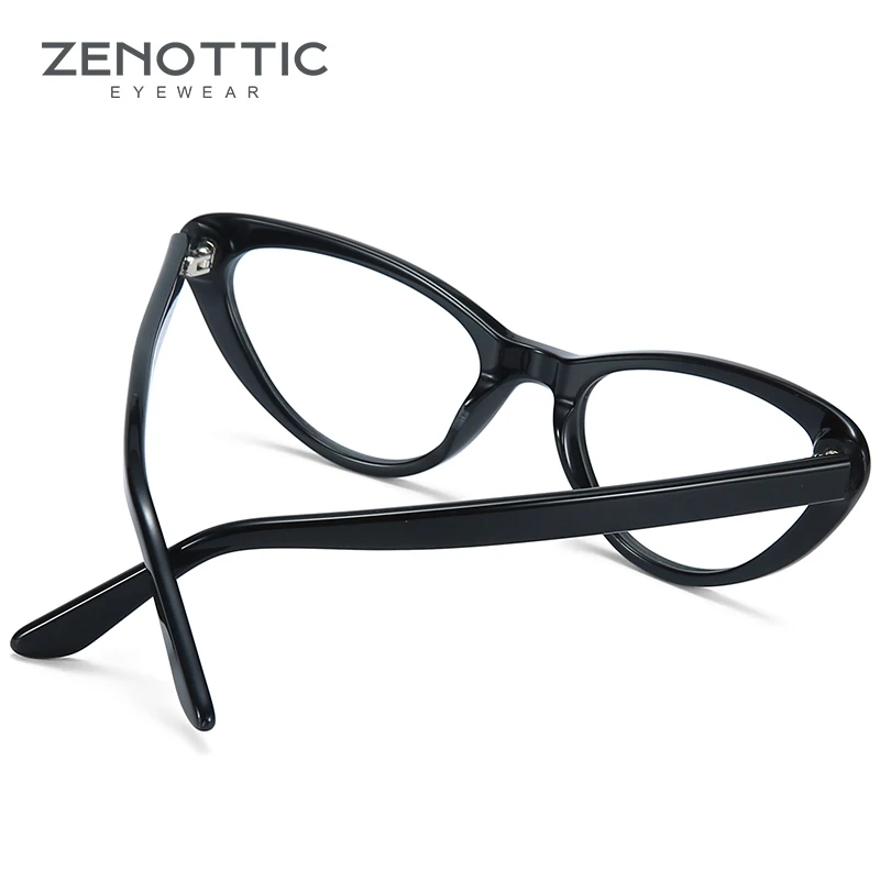 ZENOTTIC ретро очки по рецепту Женская оправа для очков ацетат винтажный анти синий
