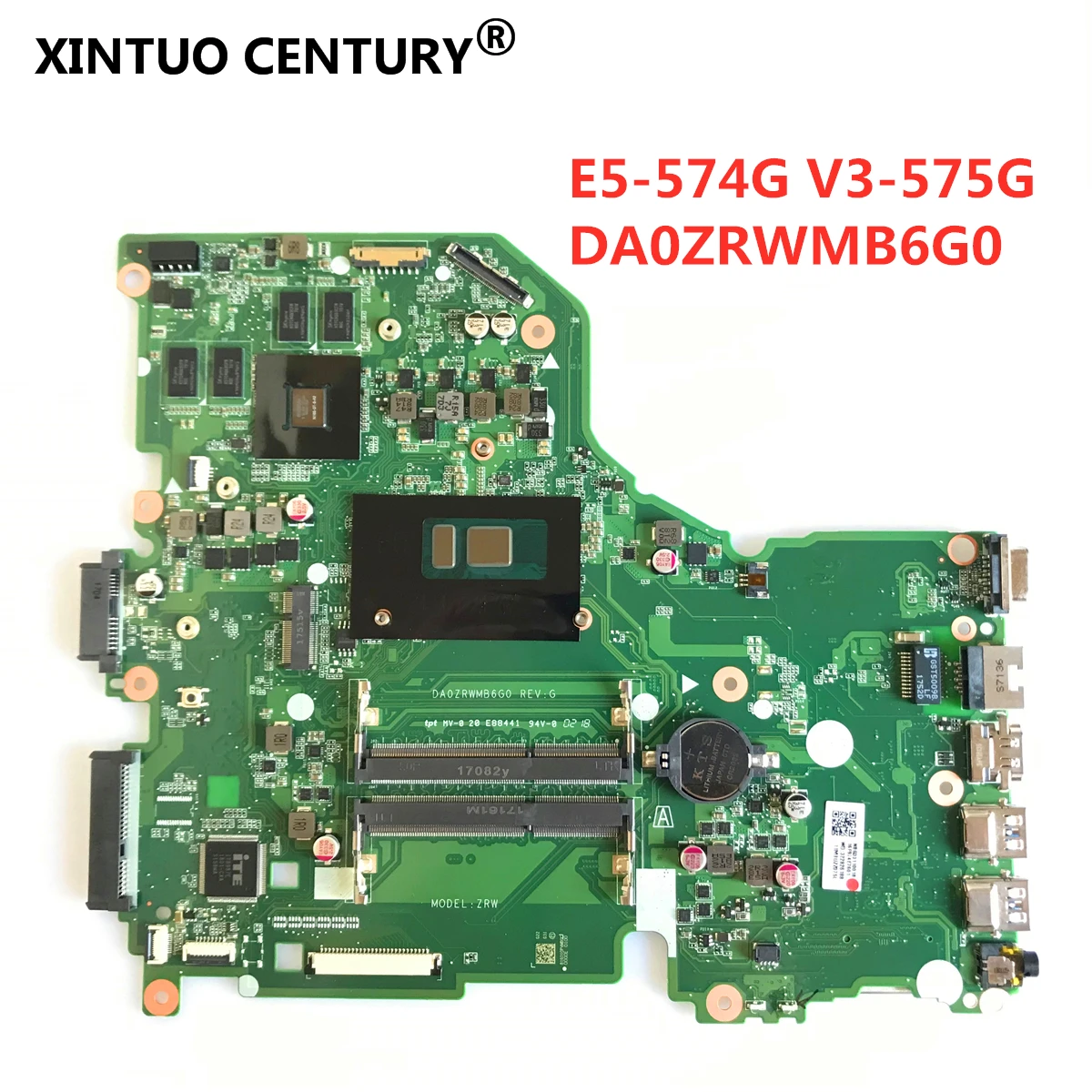 E5-574G материнская плата для ноутбука Acer Aspire E5-574 F5-572 V3-575 V3-575G I3-6100U DA0ZRWMB6G0 REV:G 100%