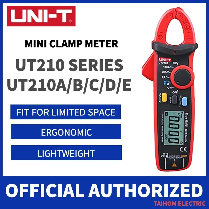 Цифровой мини измеритель зажим UNI T UT210D UT210E Pro тестер емкости True RMS постоянного и
