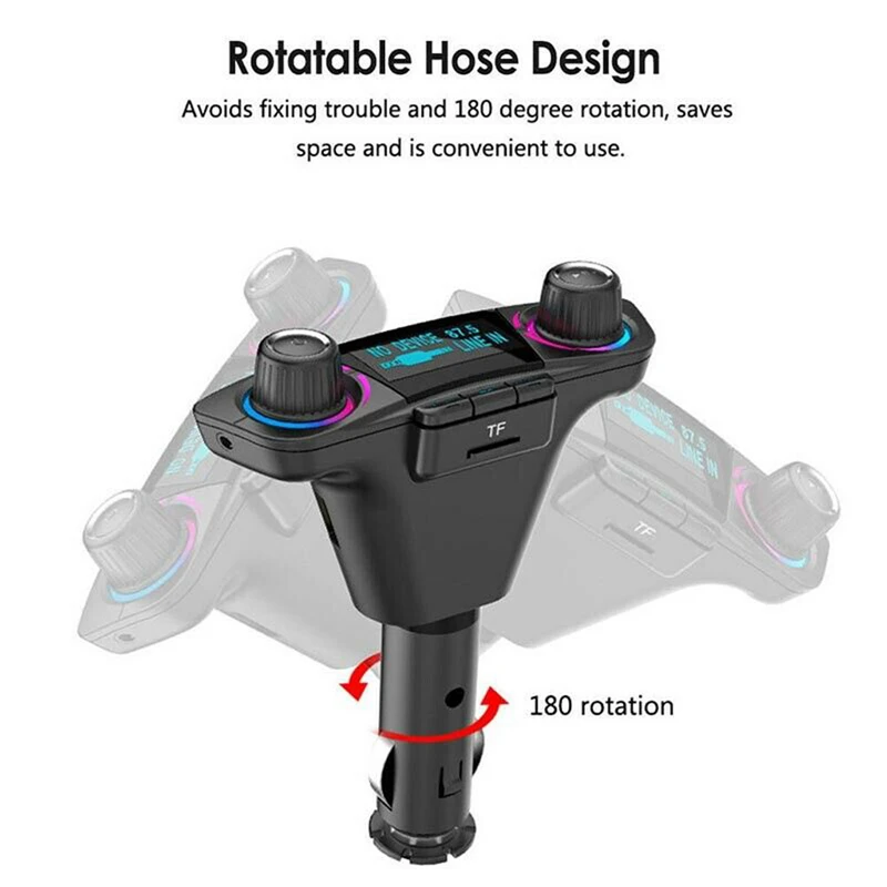 CARPRIE Bluetooth Автомобильный fm-передатчик адаптер MP3 музыкальный плеер Hands free радио адаптер Комплект USB зарядное устройство для мобильного телефона 910
