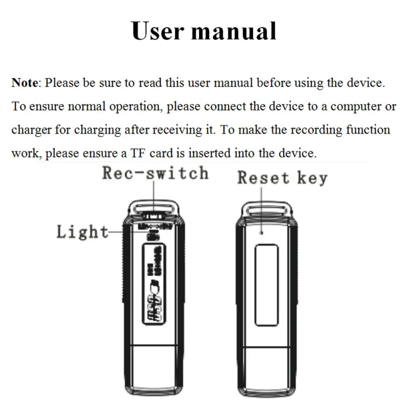 Цифровой мини диктофон U disk 8 ГБ Профессиональный USB рекордер ручка для