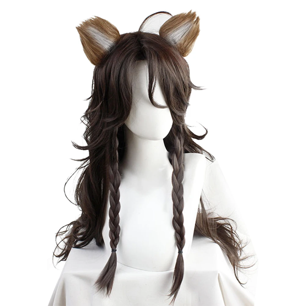 Game Twisted Wonderland Leona Kingscholar Cosplay Wig Brown Braid Long  Cosplay Heat Resistant Synthetic Hair|Game Costumes| - AliExpress