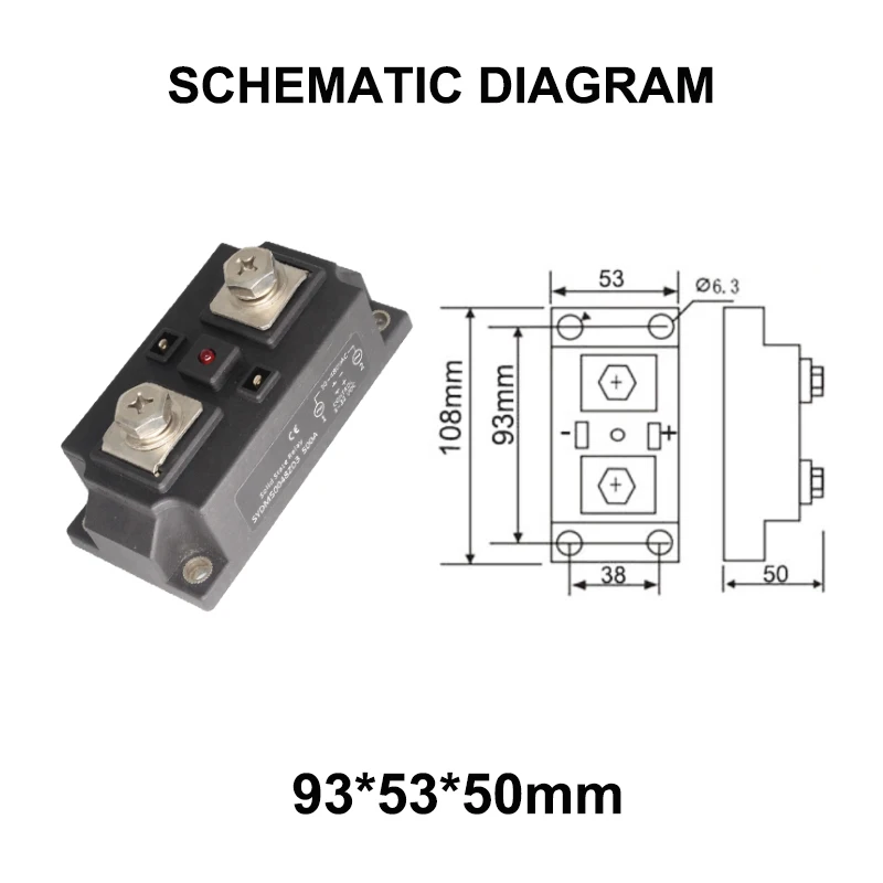 dieletrica 480v ssr modulo de interruptor industrial 400a 500a dc ac ac 4000v 02