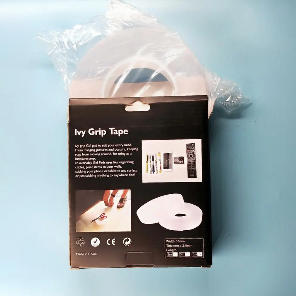 

Grip Tape Nano adhesive Tape Traceless Magic Film Household Daily Use Rubber Pad Sticker Multifunctional Phone Holder 1M 5M