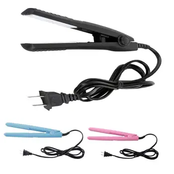 

Portable Mini Hair Straightener Flat Iron Curler Ceramic Tourmaline Plates Easy DIY hair styling tools for home trip