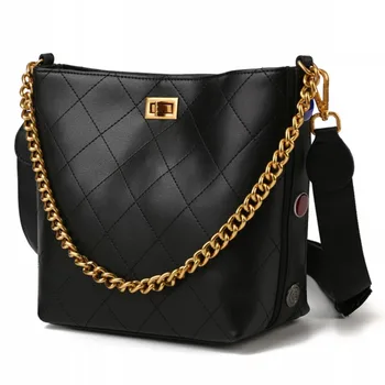 

Fashion Chain Bag for Women Classic Bucket with Diamond Emboridery