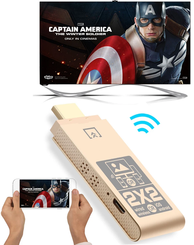 Беспроводной Wi Fi USB кабель для передачи данных подключение 2 в 1 HDMI адаптер дисплей