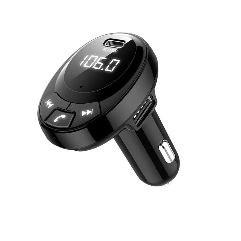 Tkey FM 5,0 передатчик модулятор Bluetooth 5,0 Handsfree автомобильный комплект аудио MP3 плеер с PPS QC3.0 QC4.0 5A Быстрая автомобильная зарядка