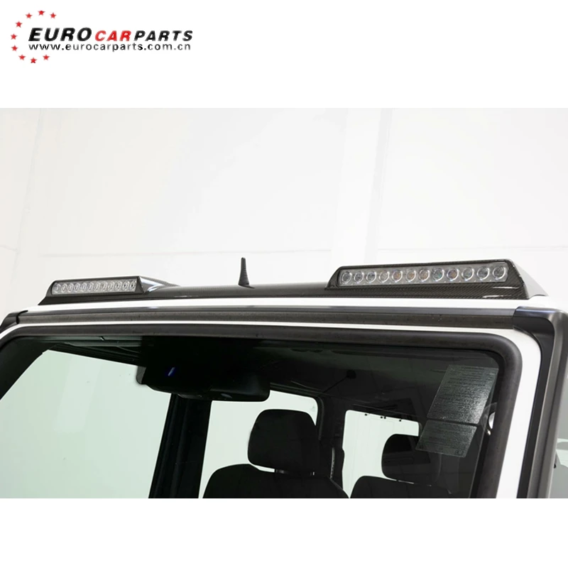 

W463 световая балка подходит для G-class W463 G500 G550 G55 G63 G65 передний спойлер на крышу B-style из углеродного волокна B800 световая балка со светодиодом
