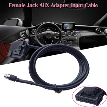 

Female Jack AUX Adapter Input Cable For IPhone/IPod/MP3 For Mercedes Comand 2.0 car audio wire Easy installation Аудио Линия