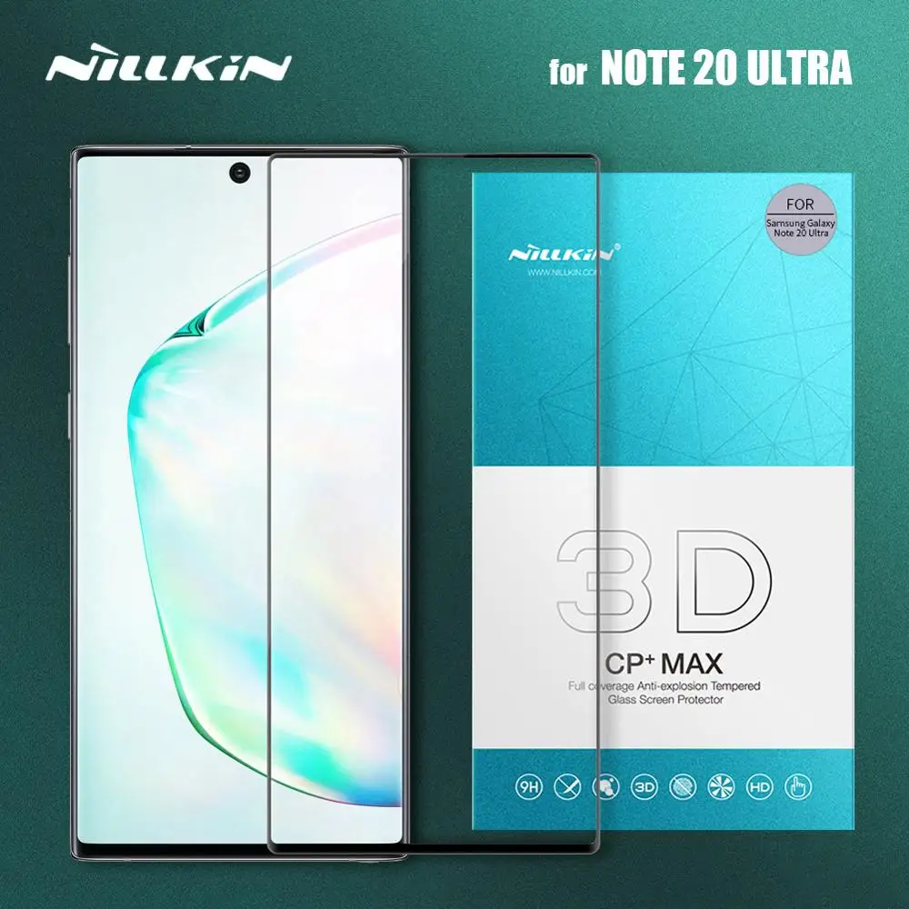 Nillkin for Samsung Galaxy Note 20 Ultra Glass CP+ Max 3D Full Cover Tempered Glass Screen Protector for Samsung Note 20 Ultra