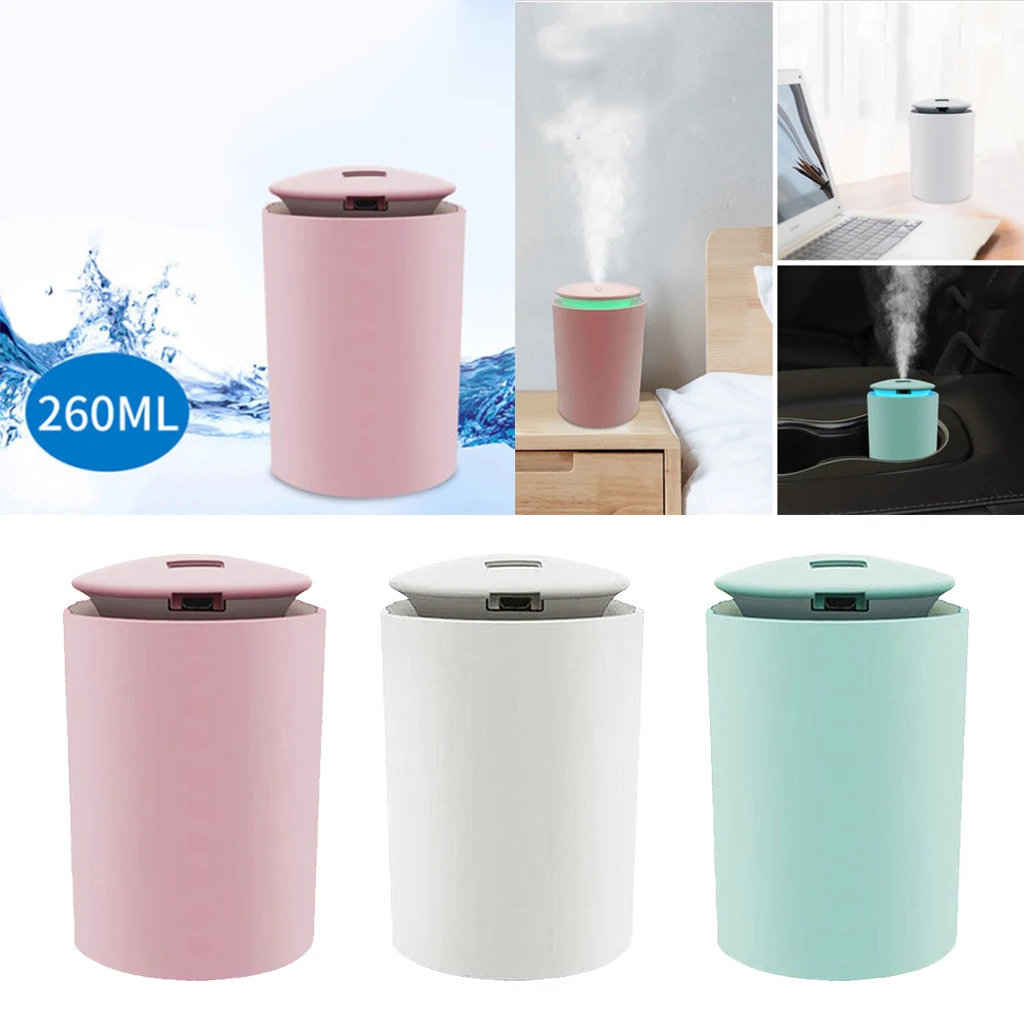 Refillable Cool Mist Humidifier USB Aroma Essential Oil Diffuser Home Spa Yoga Office Study Room