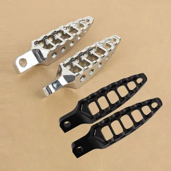 

Motorcycle Billet Aluminum 45 Degrees Male-Mount Footrests Foot Pegs For Harley Sportster Dyna Softail Touring 1993-2015 2016