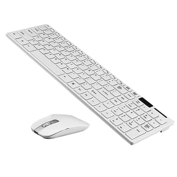 

Slim 2.4GHz Wireless Keyboard and Mouse Combo Set For Desktop PC Computer