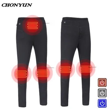 

HOT USB Heating Hiking Pants Outdoor Winter Sports Pant Men Women Smart Electric Heated Warm Trousers For Trekking Fishing