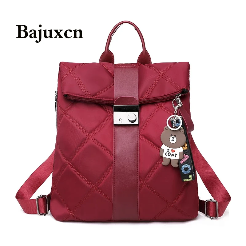 Women Backpacks Female Vintage Shoulder Bags School for Girls Designer Leather Multifunction Travel Backpack black |