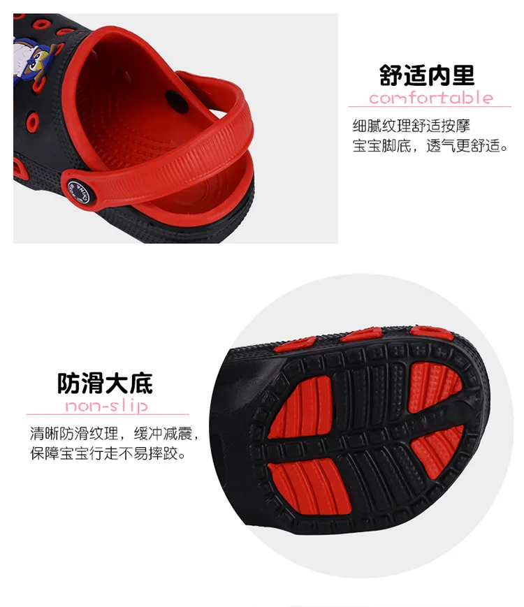 Children's Clogs Shoes Girls' Outdoor Non-slip Garden Beach Slippers Boys' Indoor Soft Breathable Cartoon Shoes Hole Sandal 2021 extra wide children's shoes