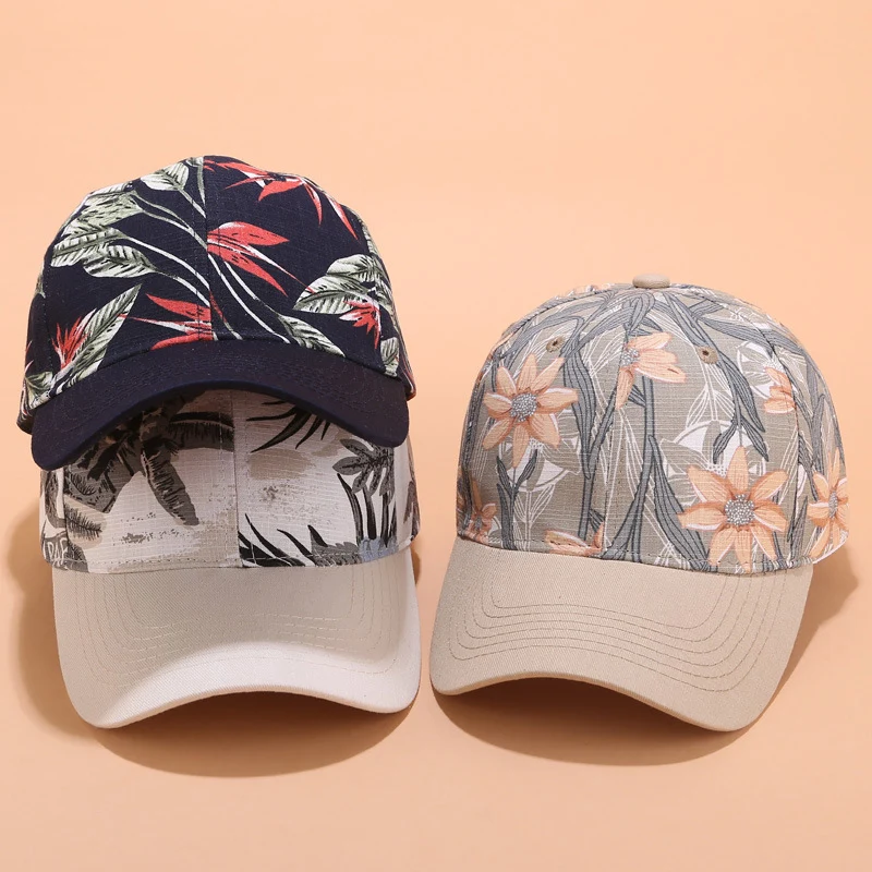Baseball Cap Women Flower Embroidery Sun Hats Spring Summer Girls Adjustable Snapback Visor Caps baseball cap sun hat