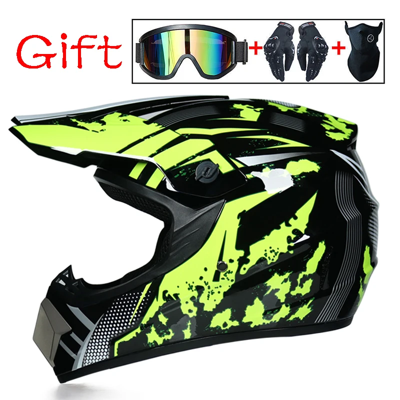 Шлем для мотоциклиста Dirt bike descente croix capacete da moto cascos moto cross off road casques Dot - Цвет: 4e