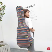41 дюймов народная Классическая гитара с текстильной отделкой из хлопка; акустической гитары сумка 40-дюймовый личность акустической гитары мягкий Ксилофоны сумка